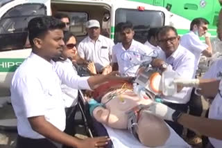 Indias first air-ambulance service conducted a real-time HEMS drill at Jakkur Aerodrome in Bengaluru  ഇന്ത്യയുടെ ആദ്യ എയർ ആംബുലൻസ് ബെംഗലൂരിൽ