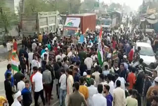 protest against CAA and NRC in faridabad