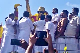 mgr birthday celebration rally in tanjore, தஞ்சை எம்ஜிஆர் பிறந்தநாள் விழா