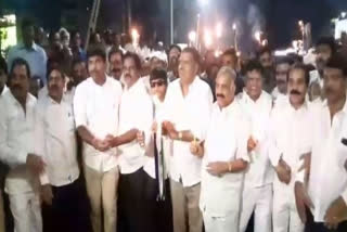 Visakhapatnam: YSRCP members organise rally in support of three capital proposal