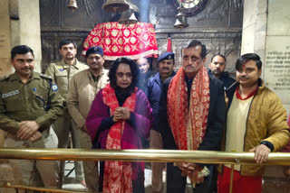 DGP SR Mardi reached ma Jwala ji temple in kangra