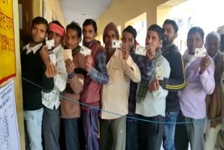 voting in alwar, alwar news, election in alwar, अलवर पंचायत चुनाव, अलवर में मतदान, अलवर न्यूज