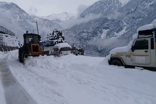 PWD  started road restoration in kinnaur