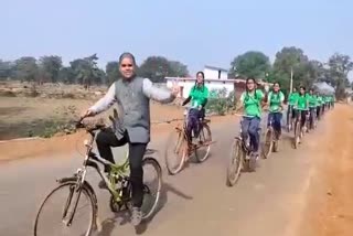 Fit India message from cycle rally