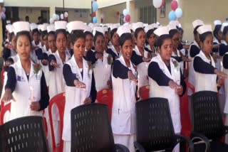 Nursing College Gumla, Gumla Sadar Hospital, Capping and Lamp Lighting Program, नर्सिंग कॉलेज गुमला, गुमला सदर अस्पताल, कैपिंग और लैंप लाइटिंग कार्यक्रम