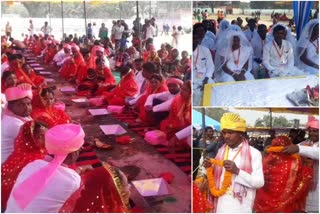 Mass wedding, group wedding, group wedding program in Gumla, DC Shashi Ranjan, Paramveer Albert Ekka Stadium Gumla, सामूहिक विवाह, गुमला में सामूहिक विवाह कार्यक्रम, डीसी शशि रंजन, परमवीर अल्बर्ट एक्का स्टेडियम