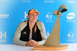 elena rybakina won hobart international tennis tournament single title