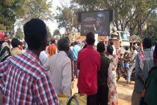 People made aware with mobile LED vehicle in simdega