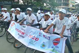 ಕಲಬುರಗಿಯಲ್ಲಿ ಸೈಕಲ್ ಜಾಥಾ  ಸುದ್ದಿ, Cyclothon  in Kalabirgi