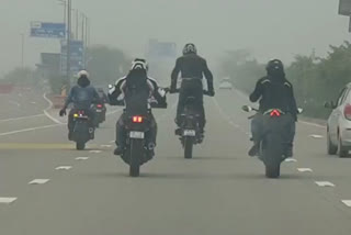 bikers stunt video