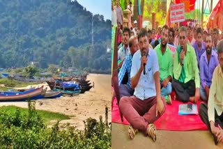 protest against sagaramala project in karavara