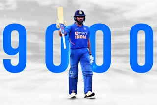 Rohit Sharma breaches the 9K mark in ODIs