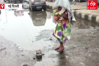 Water logging problem in Delhi after rain