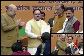 JP Nadda elected unopposed as the National President of BJP