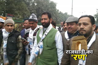 AAP candidate Shoaib Iqbal filed his nomination from Matia Mahal Assembly delhi