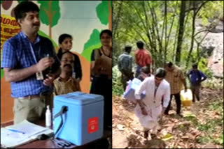 അമ്പുമല  പോളിയോ തുള്ളിമരുന്ന്  ambumala  polio camp  അമ്പുമല ആദിവാസി കോളനി  ambumala tribal colony