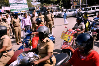 Road safety awareness rally: Over 1000 female guards participating with helmets
