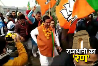 Madipur Assembly BJP Candidate Kailash sankhla file nomination