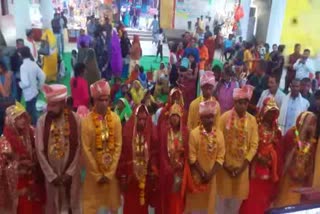 samuhik vivah in bhairav mandir of ratanpur