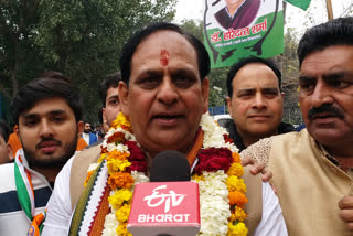 Congress candidate from Laxmi Nagar Dr. Haridutt Sharma filed nomination