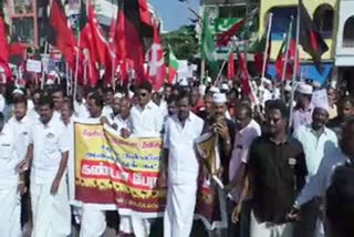 Protest against CAA in dharmapuri