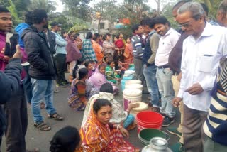 road block for drinking water