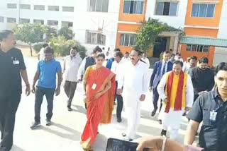 Vice President  visited of Venkatachalam  school