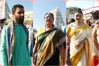 Celebrities visited Thirumala thirupathi