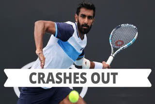 prajnesh gunneswaran out of australian open after straight sets loss in first round