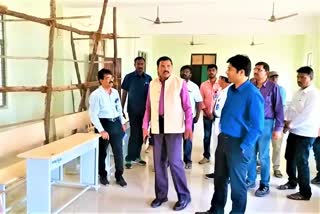 kamareddy collector satyanarana visit ellareddy election center