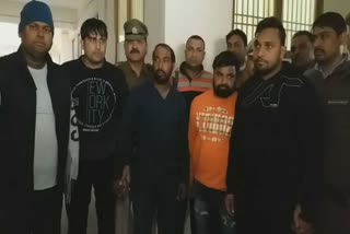 three accused arrested for firing on youth near shiv chowk panipat