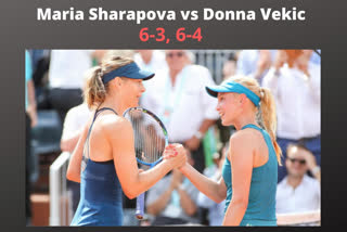 Australian Open  Maria Sharapova  Donna Vekic  Donna Vekic beats Maria Sharapova  Maria Sharapova lost  Maria Sharapova out of Australian Open  ഓസ്‌ട്രേലിയന്‍ ഓപ്പണ്‍  മരിയ ഷറപ്പോവ പുറത്ത്