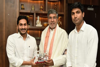 Kailash Satyarthi meets Jagan Mohan Reddy, extends support to state welfare programs