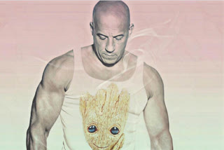 Vin Diesel goes shirtless