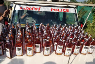 100 bottles of foreign liquor seized  വിദേശമദ്യം പിടി കൂടി  വൈത്തിരി  വയനാട്  Crime news updates