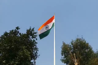 50 feet high tirangaa at Hanumangarh Junction, 50 फीट ऊंचा तिरंगा हनुमानगढ़ जंक्शन