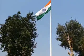 hanumangarh news, railway administration, tricolor flag