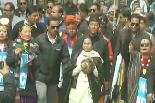 Mamata holds march against CAA, NRC in Darjeeling