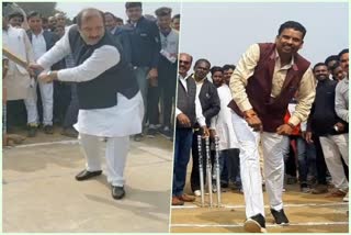 ministers-launch-mla-cup-cricket-competition-2020-by-doing-batting-and-bowling-dindori