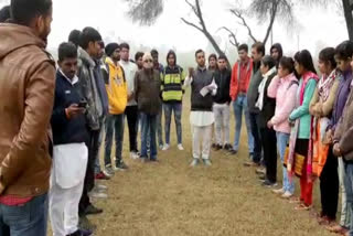 ABVP rally in support of CAA in bhiwani