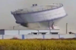 Water tank collapses in Bengal, video goes viral