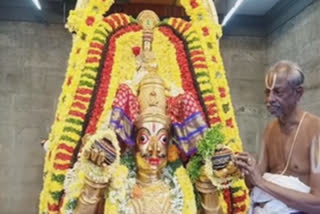 Garuda service ceremony at trl Veeraragava Perumal Temple
