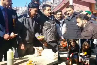 youth congress workers protest in shimla