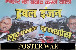 RJD-JDU poster war