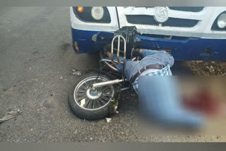 BMTC bus collides with bike