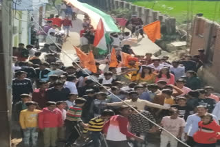 ABVP organised tiranga yatra  on Subhash Chandra Bose's birth anniversary