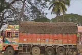 RTO fine to a overload truck in bhadrak