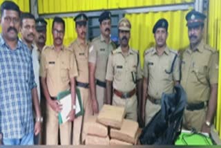 ரயிலில் கஞ்சா கடத்தல், Cannabis seized in train