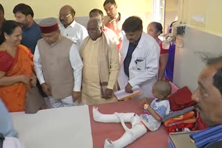Union Minister Thavar Chand Gehloth visited the Bird's Hospital in Tirupati