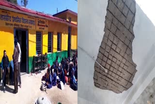 School's Roofing plaster fallen